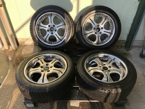 ワーク EUROLINE 215/55R17 7.5J+35 5穴 PCD114.3 17インチ スタッドレスタイヤホイール 4本セット 9