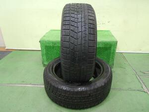 シマ★ 中古 冬 タイヤ 2本 スタッドレス 215/50R17 91Q ヨコハマ アイスガードiG60 2021年 約8分山