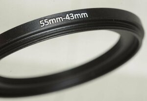 55-43mm ステップダウンリング 新品