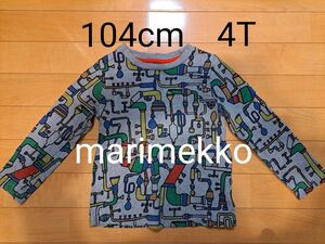 子供服　ベビー服　トップス　長袖Tシャツ　カットソー　ロンT　100cm(104cm)　4T　marimekko　マリメッコ