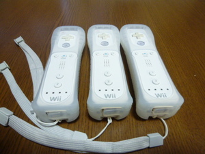 RSJ035【送料無料 即日配送 動作確認済】Wii リモコン ストラップ　ジャケット　3個セット ホワイト　白　セット　リモコンカバー