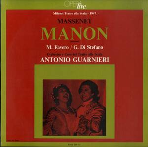 A00530222/LP/マファルダ・ファヴェーロ/ジュゼッペ・ディ・ステファーノ「Massenet / Manon (Selezione)」