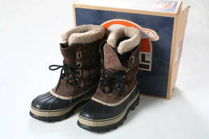 SOREL カリブー スノーブーツ NM1000-238 メンズ 27cm CARIBOU Bruno/Bruno ソレル ウィンターブーツ レースアップ ブラウン系