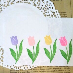 チューリップ 花 春 入学 入園 スタンプ 消しゴムはんこ 再販