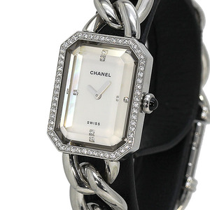 シャネル CHANEL プルミエール ダイヤベゼル シェル文字盤 Mサイズ H1063 レディース腕時計 クォーツ PREMIERE 20mm 女性 彼女 プレゼント
