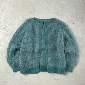 UNOKNOWNmo hair knitted cardigan shaggy knitted lady's S corresponding 