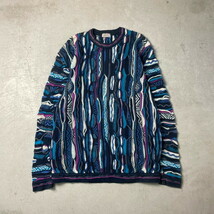 90年代 オーストラリア製 COOGI クージー 3Dニット セーター メンズ4XL_画像1