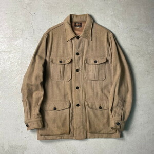 50年代 WOOLRICH ウールリッチ ウールジャケット 黒タグ 4ポケット メンズL相当