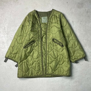 84年納品 80年代 U.S.ARMY 米軍実品 キルティングライナージャケット MEDIUM メンズL-XL相当