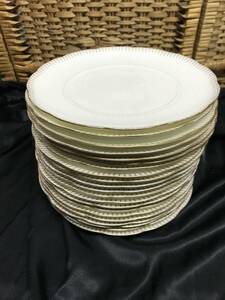 YU-2340　Noritake（ノリタケ） CHANCELLOR Bone China ボーンチャイナ9751　21枚　セット　径21cm　皿　食器　平皿　宮崎　ゆ/80～100