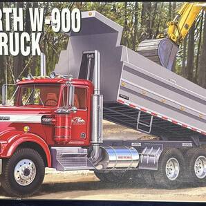 【新品・未組立・パッケージイタミ】「KENWORTH W-900 DUMP TRUCK」ケンウォース W-900 ダンプトラック Revell 1/25スケールの画像1