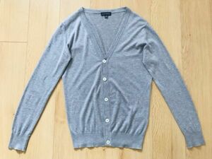 【良品】JOHNSMEDLEY★カーディガン★グレー★XS