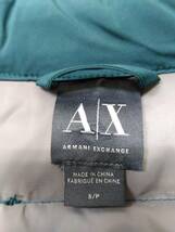 アルマーニ ARMANI EXCHANGE キルティング ダウン ジャケット ライダース ブルゾン ジップアップ S(M相当) グリーン 緑 メンズ_画像5