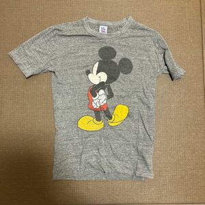 BEAMS JUNKFOOD ミッキー　Tシャツ　グレー　Sサイズ　古着 コラボ