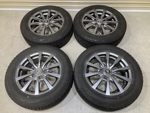 溝有り MANARAY SPORT ES 15インチ 6J +50 PCD114.3 5H BS BLIZZAK VRX 185/65R15 4本 ノア フリード 等 (A1642)