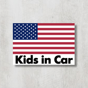 アメリカ国旗【Kids in Car/キッズインカー】マグネットステッカー