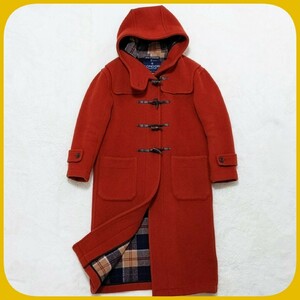  beautiful goods London Tradition duffle coat orange red red M London tiger tishon long coat lady's hood f-teto