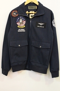 AVIREX メンズブルゾン M AVIREX/WIND GUARD TOP GUN JACKET/ブルゾン/M/紺 ネイビー【中古】