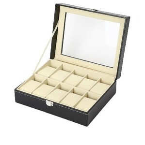  wristwatch storage case box collection 10ps.@ for clock appreciation antique accessory carrying travel present 