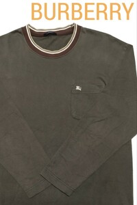 【良品】BURBERRY(バーバリー)メンズロングTシャツ L