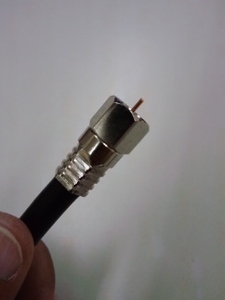 TVケーブル S-5C-FB 業務用コネクター付 1.5m×2本 黒色