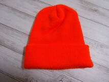 carhartt ニットキャップ 帽子 カナダ製 オレンジ カーハート_画像2