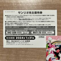 サンリオピューロランド 株主優待券　1/31期限_画像2