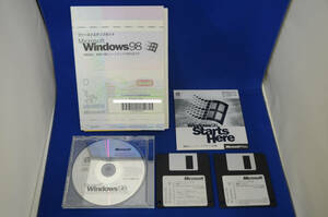 美品★Microsoft マイクロソフト OS Windows98 起動ディスク付 PC/AT互換機用■ファーストステップガイド・スタートCD付