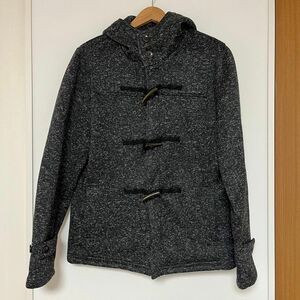 Navy ダッフルコート ショート メンズ L 冬服 アウター フード コート ダッフル ジャケット マックハウス