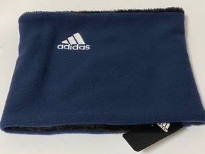 adidas アディダス ネックウォーマー ネイビー 展示未使用品　