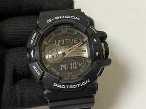 カシオ CASIO Gショック G-SHOCK ロータリースイッチ ブラック×シルバー GA-400GB-1AJF 展示未使用品