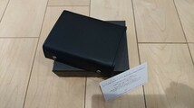 送料無料 新品 m+ エムピウ レザー革 財布 ミッレフォッリエ2 MF2p25_blk ブラック black millefoglie 純正規品証明カード付 純正規品 希少_画像2