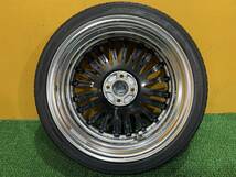 No.431　Lowenhart　レーベンハート　17インチ　メッキホイール　17×6.5J　4穴　タイヤ付　195/40R17　4本　160サイズ×4_画像5