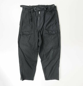 TUKI ツキ ◆0090 PILOT PANTS パイロットパンツ 黒 サイズ2 テーパード *ピンポイントオックスフォード生地 ◆425/MK14