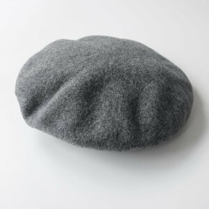 [ free shipping 50%OFF new goods ]88 HICOSAKA * beret gray * wool felt * hat bee bee hikosaka*88-502