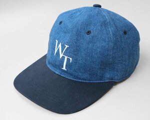 WTAPS ◆22AW デニム キャップ インディゴ WT ロゴ刺繍 ストラップバック 帽子 ダブルタップス 1円～ ◆ZJ3