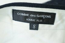 COMMEdesGARCONS HOMME PLUS ◆ ウール ストライプ スラックス パンツ Sサイズ ダークネイビー コムデギャルソン ◆MK15_画像8