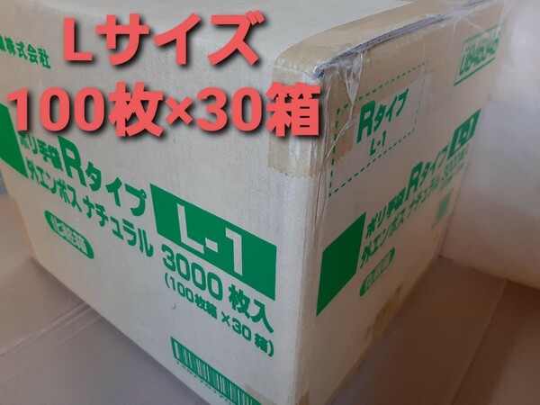 ■新品&未開封品■ポリ手袋【L】ポリグローブ　ビニール手袋　ポリエチレン手袋　合計3000枚