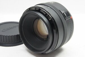 【適格請求書発行】ジャンク品 Canon キヤノン EF 50mm F1.8 単焦点レンズ【アルプスカメラ】240118an