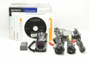 【適格請求書発行】美品 SONY ソニー HDR-CX170 デジタルビデオカメラ ブラック 元箱付【アルプスカメラ】240120h