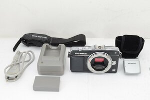 【適格請求書発行】ジャンク品 OLYMPUS オリンパス PEN Mini E-PM2 ボディ ミラーレス一眼カメラ ブラック【アルプスカメラ】231130r