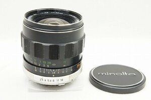 【アルプスカメラ】MINOLTA ミノルタ MC W.ROKKOR SI 28mm F2.5 SR/MDマウント 単焦点レンズ 231001d