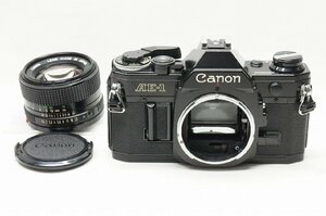 【適格請求書発行】訳あり品 Canon キヤノン AE-1 + NEW FD 50mm F1.4 フィルム一眼レフカメラ レンズキット【アルプスカメラ】231224j