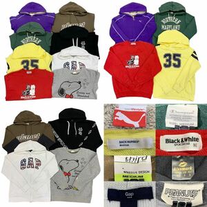 レディース パーカー トレーナー フリース スウェット 古着 8枚 まとめ売り GAP プーマ チャンピオン ピーナッツ サイズM相当 ■0119KHM②