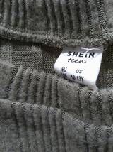 EU158★US12-13Y★SHEIN★オリーブ色★ショート丈★カットソー★シーン_画像3