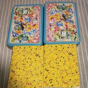 4点　ポケモン　お菓子缶　小物入れ　ポッチャマ　ミジュマル　ツタージャ　ヒノアラシ　モクロー　20周年記念　シェイミ　ヒトカゲ