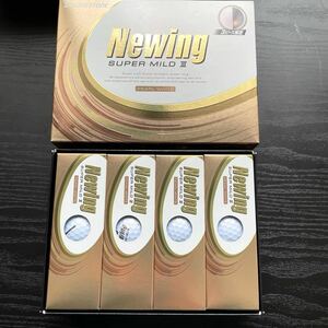 ★新品★未使用★内箱未開封★1円スタート★ NEWING SUPER MILD3 パールホワイト　1ダース ブリヂストン　ニューイング　ゴルフボール