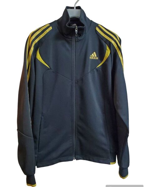 adidas◆トラックジャケット◆ブラック×ゴールド◆Sサイズ◆ジャージ