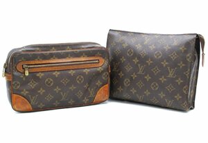 【行董】AC477BOG07◆LOUIS VUITTON ルイヴィトン2点まとめM51825 M51960マルリードラゴンヌ ポシェスフレ モノグラム セカンドバッグ ゆパ