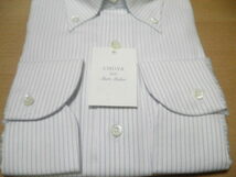 百貨店ブランド＊SHIRT MAKER CHOYA/PREMIUM CARE FREE TWO PLY YARN 100＊サイズ L 41-82＊綿100% 高級ドレスシャツ 形態安定加工_画像3